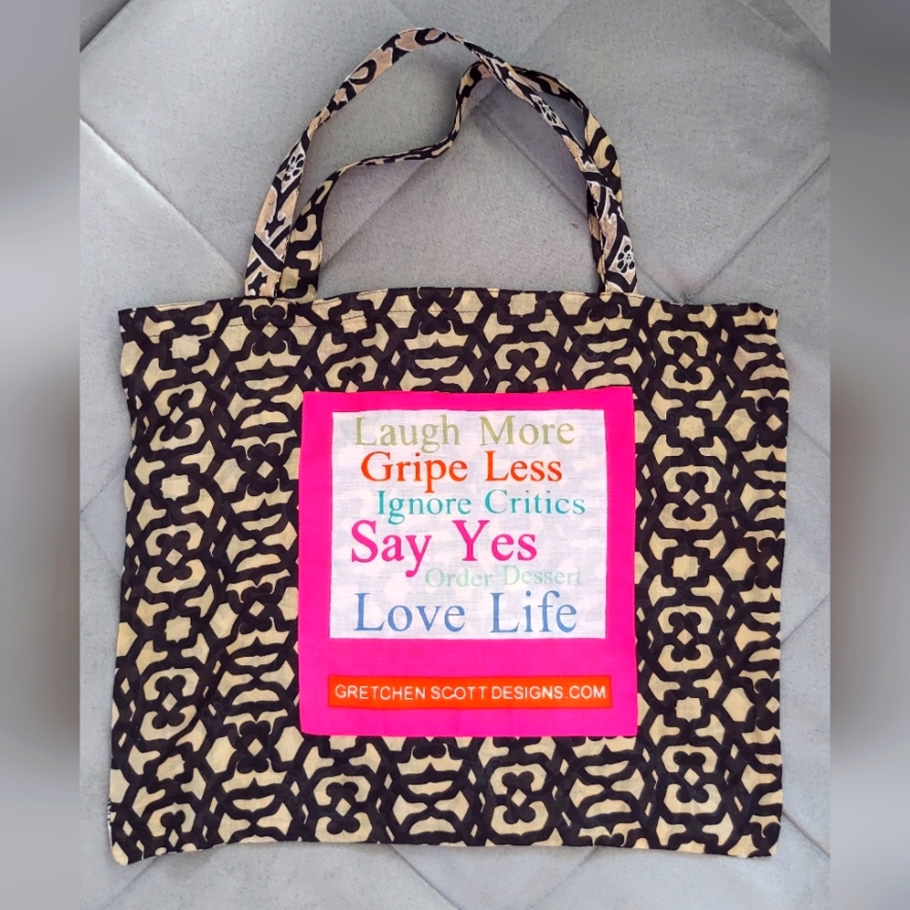 Gretchen Scott Designs Lightweight Tote/Library/Shopping Bag